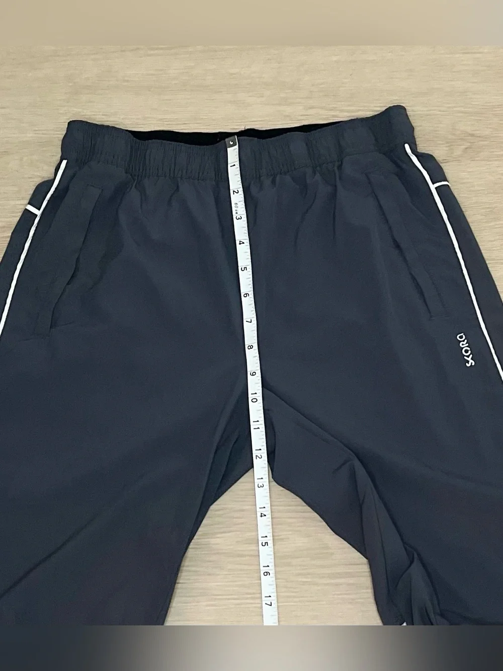 Skora Grey Jogger Pants with White Piping - Casual Athletic Style